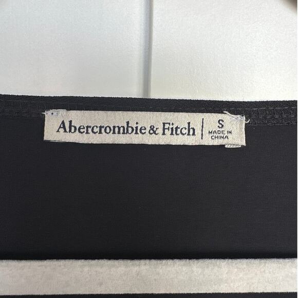 Abercrombie & Fitch Black Long-Sleeve Sweetheart Corset Top, Size S, Like New - Picture 2 of 5